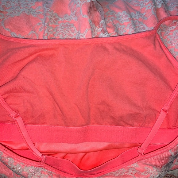 Express coral lace cami with built in bra size M - Picture 3 of 4